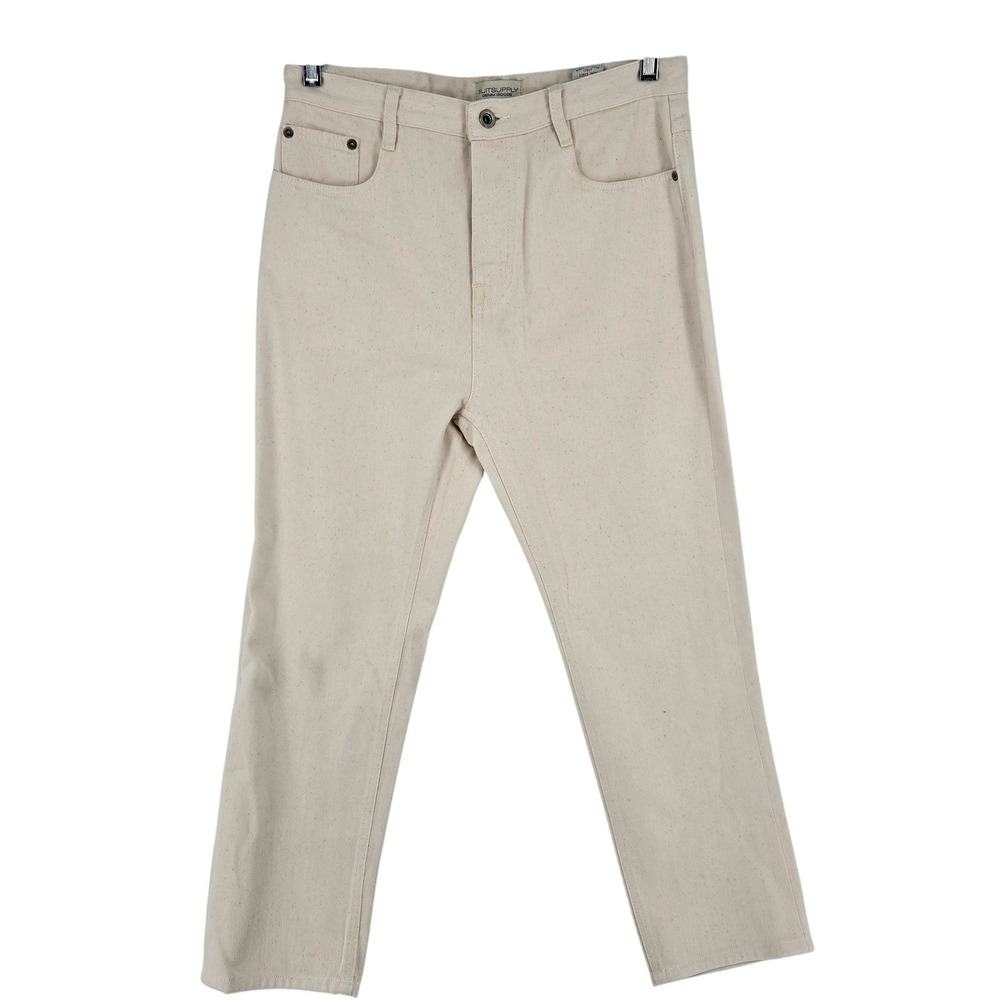 Suitsupply‎ Denim Goods Jeans Mens 31x25 Ecru Made in Italy Button Fly Candiani